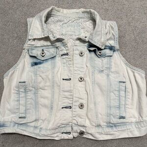 Vanity Light Blue Denim Vest